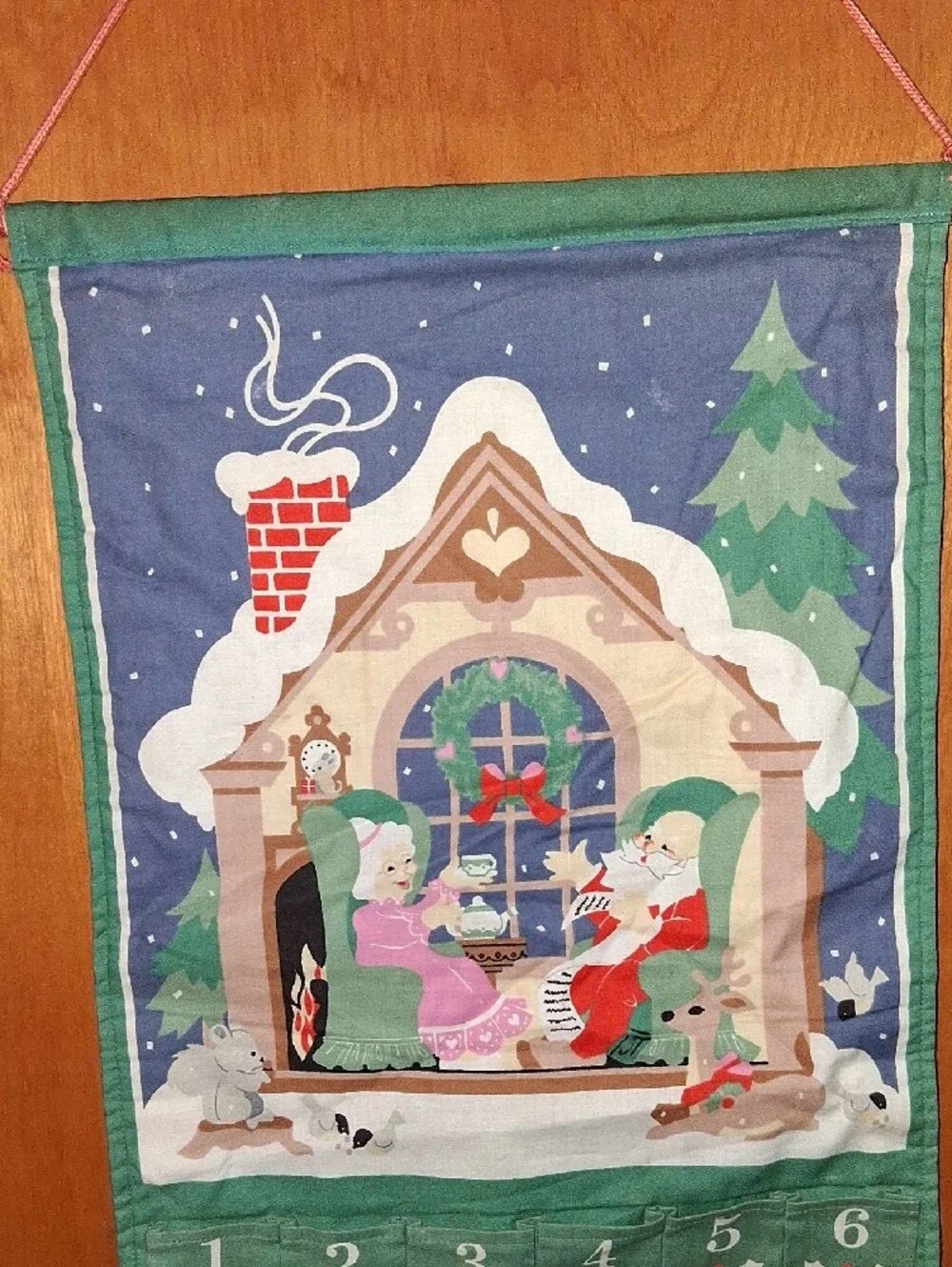 Vintage 1980s Avon Advent Calendar Countdown to Christmas Santa 1987